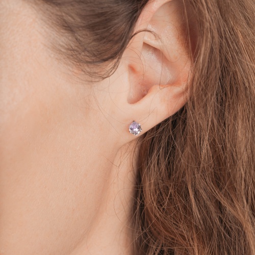 Пусеты Fiore Luna Pale Pink, SWE2127/1 PP G фото 4